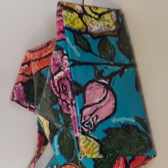 Consuela Floral Grab $ Go Floral Tote Bag NWOT & Matching Wallet/Mini - Picture 8 of 16